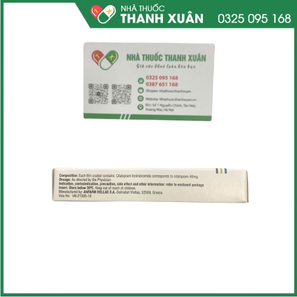 Pramital 40mg điều trị bệnh trầm cảm, rối loạn hoảng sợ